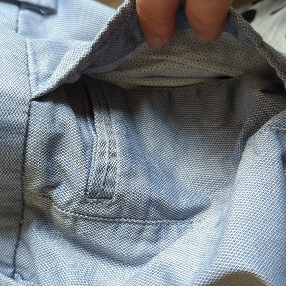 Massimo Dutti Men's Calidad Blue Textured Casual Fit Pants Size 38/34 - Picture 11 of 12